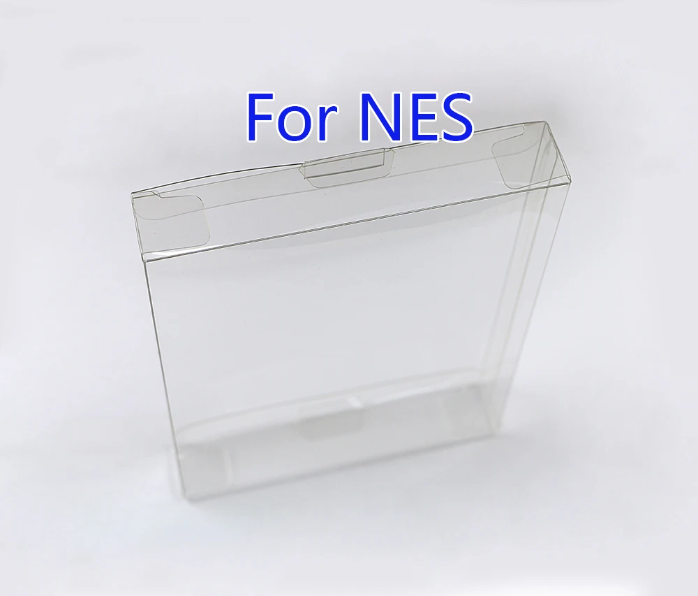 50 шт. пластиковый защитный чехол из ПЭТ для NES, прозрачный пластиковый защитный чехол для игровых карт из ПЭТ для игровых коробок с картриджами NES