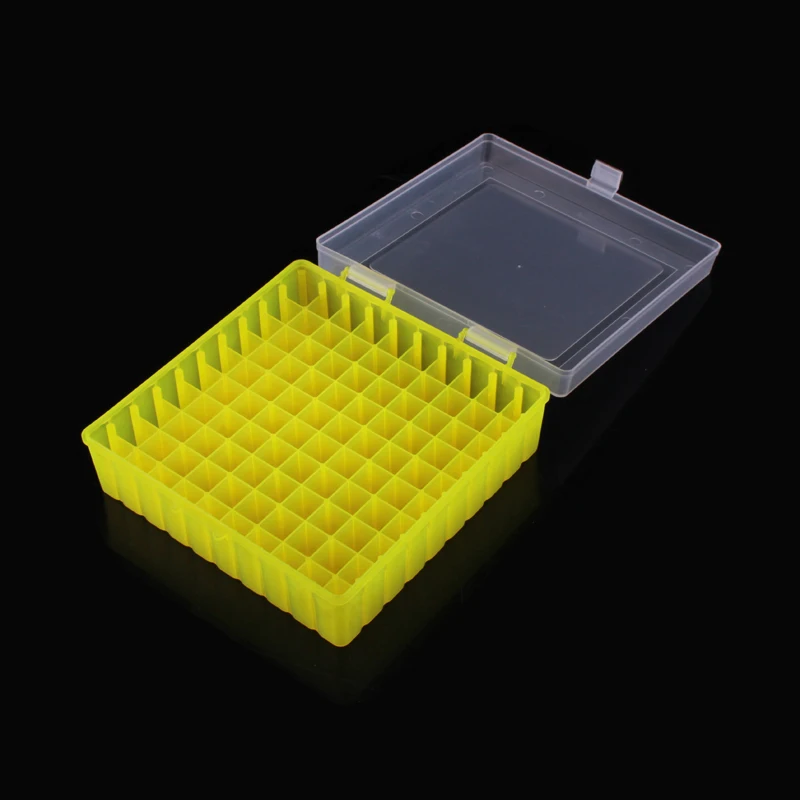 Tubo de centrífuga de laboratorio cuadrado de plástico, caja con cubierta de conexión, 1,5 agujeros, 1 unidad, 1,8 ml, 100 ml, 2ml