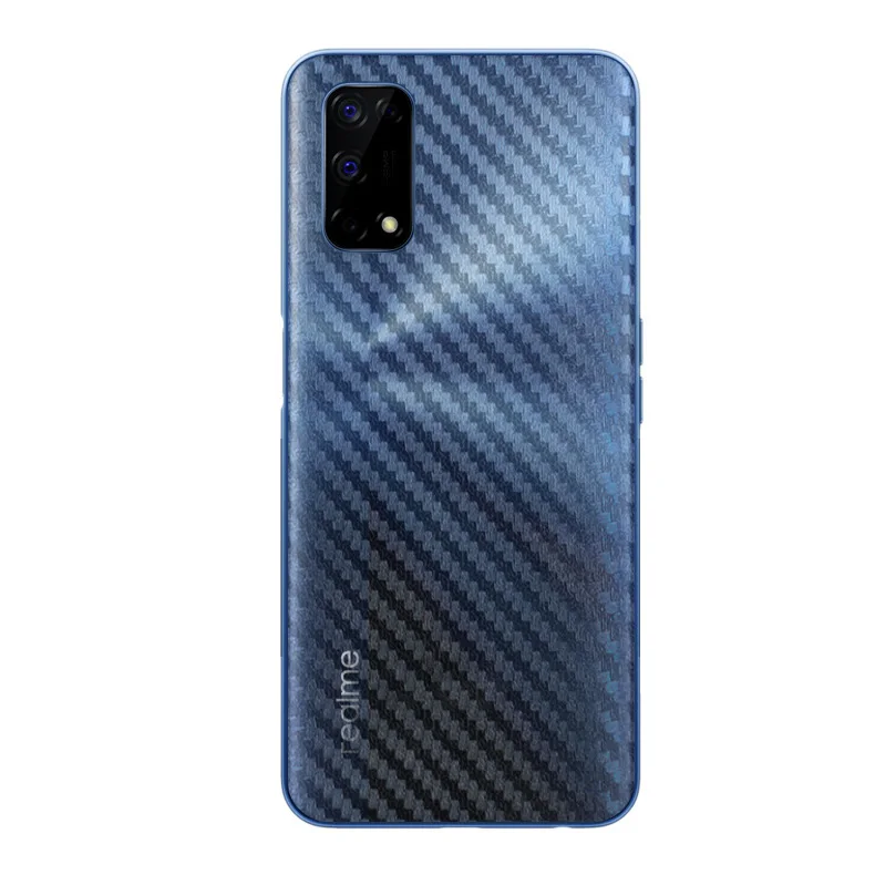 3D Carbon Fiber Decal Phone Back Skin for OPPO Realme Q2 Pro Q2i  X7 Pro Ultra X3 XT GT Neo Narzo 10A 20 Pro 30A Wrap Sticker