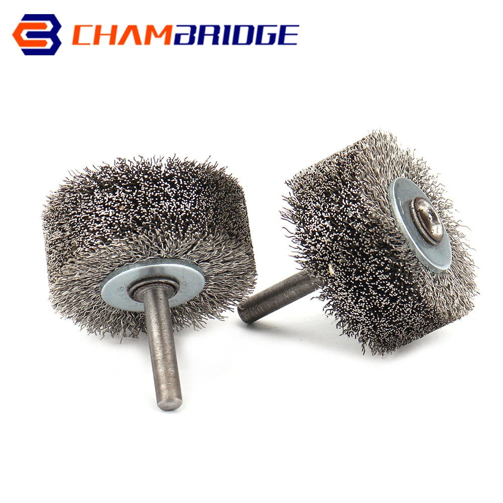 

50mm Steel Wire Wheel Brush 1/4" Shank Dremel Rotary Tool for Mini Drill Dremel Metal Rust Removal Polishing 1/2/5Pcs