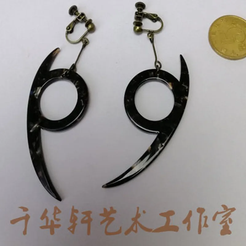 Anime Ninja Orochimaru Cosplay Earrings Accessories Stud Earring Women Men Eardrop Dangler Halloween Cosplay Prop Earring