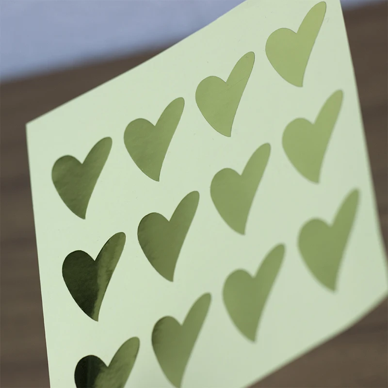 160PCS Golden Love Baking Packaging Sticker DIY Decorative Sticker Candy Gift Box Sealing Sticker Self-adhesive