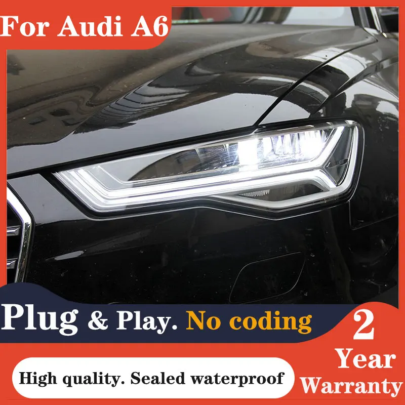 

Car styling Head Lamp For Car Styling Head Lamp for Audi A6 LED Headlight 2012-2018 A6L C7 Headlights LED DRL headlight assembly