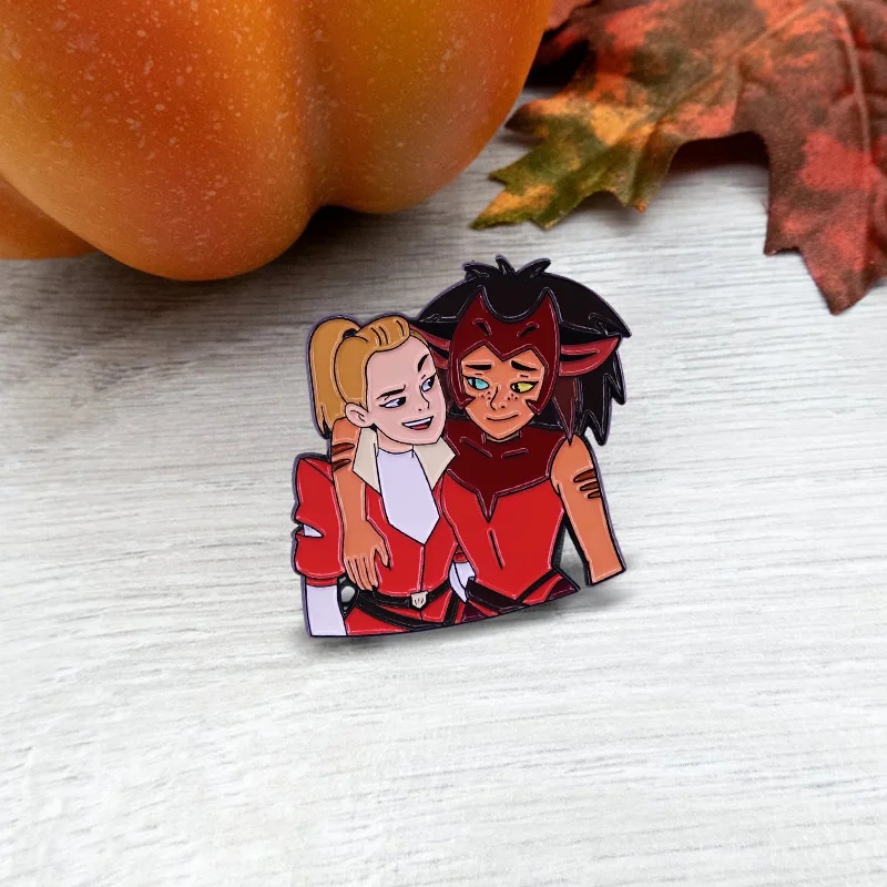 She-Ra & Princess of Power Enamel Pin Scorpia Catra Adora Sword Brooch LGBT Girl Love Lesbian Badge