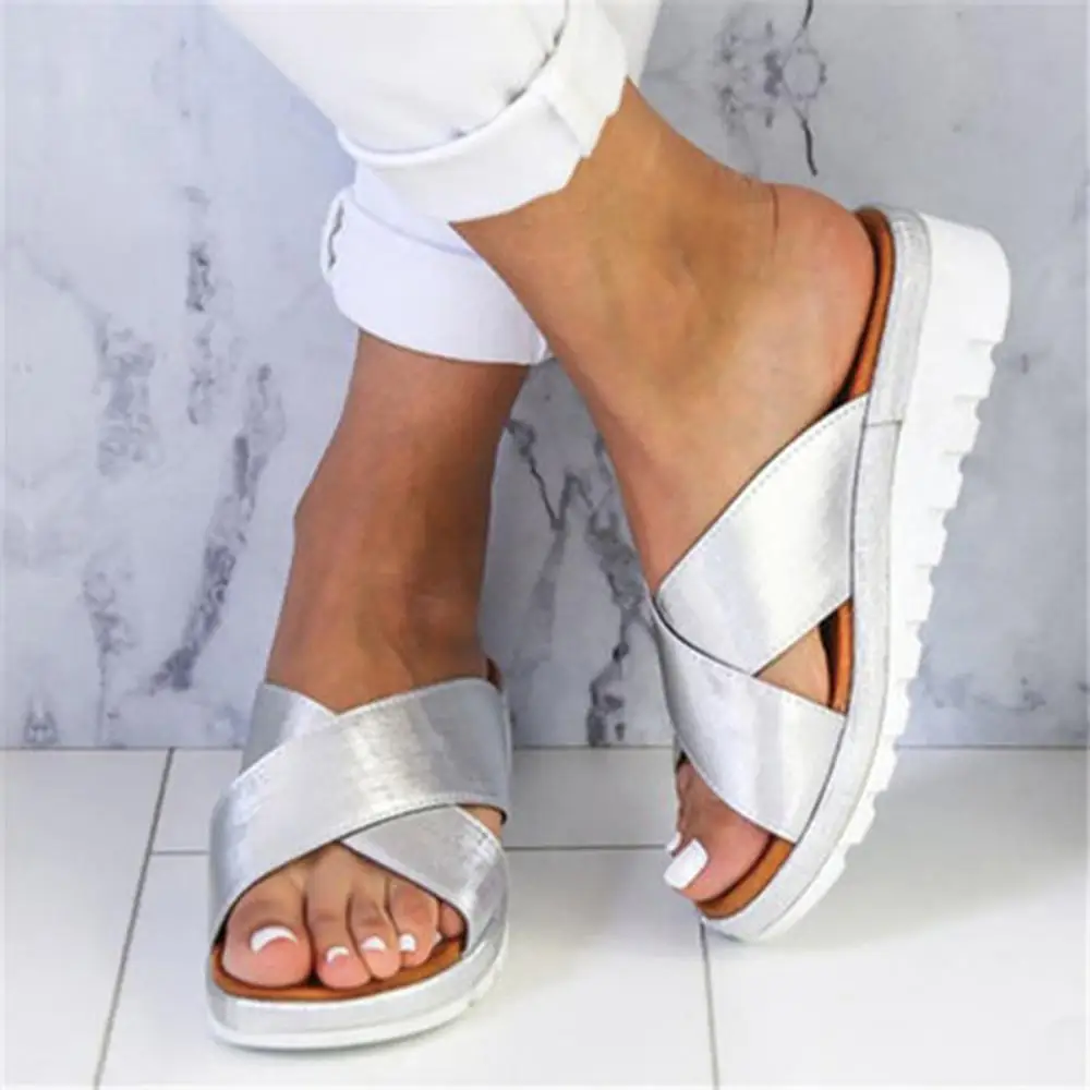 

Summer Women Slippers Casual Ladies Sandals Platform Non-slip Female Shoes Soft Wedge Outdoor Women Slippers Shoes Dropshipping