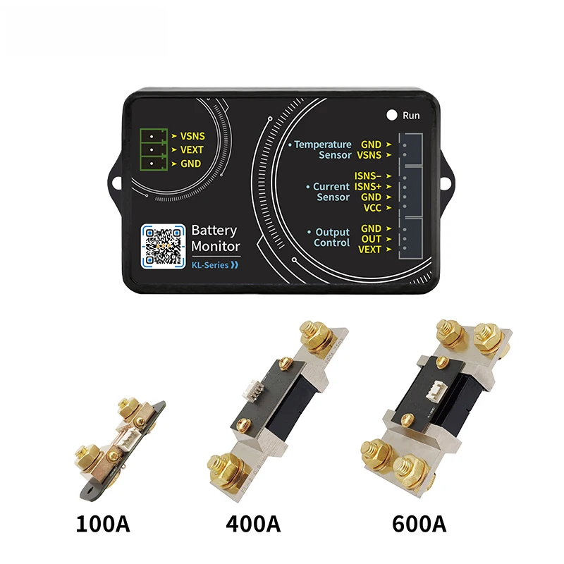 KL110F 0~100A Coulomb Counter Lithium Battery Battery Car Battery Lithium Iron Phosphate Capacity Tester BT APP Monitor