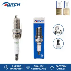 1PCS TORCH Spark Plug K5RTC Replace for Candle FR8DC+ FR8DC0 CHAMPION RC14YC OE013 QC12YC RC12YC ENKER SFE55CP MOTORCRAFT AGSP52