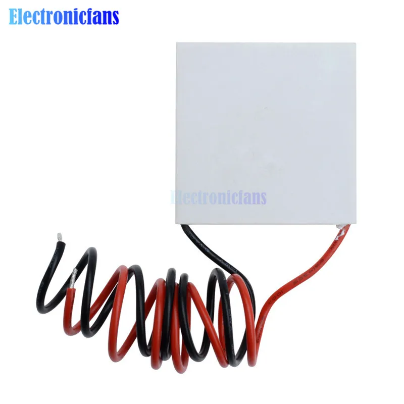 10pcs TEC1-12706 12V 60W Heatsink Thermoelectric Cooler Cooling Peltier Plate Module With Insulation Cotton Washer