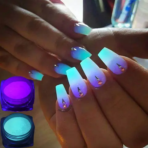 Neon Phosphor Powder for Nails 10 Colors yanqueens