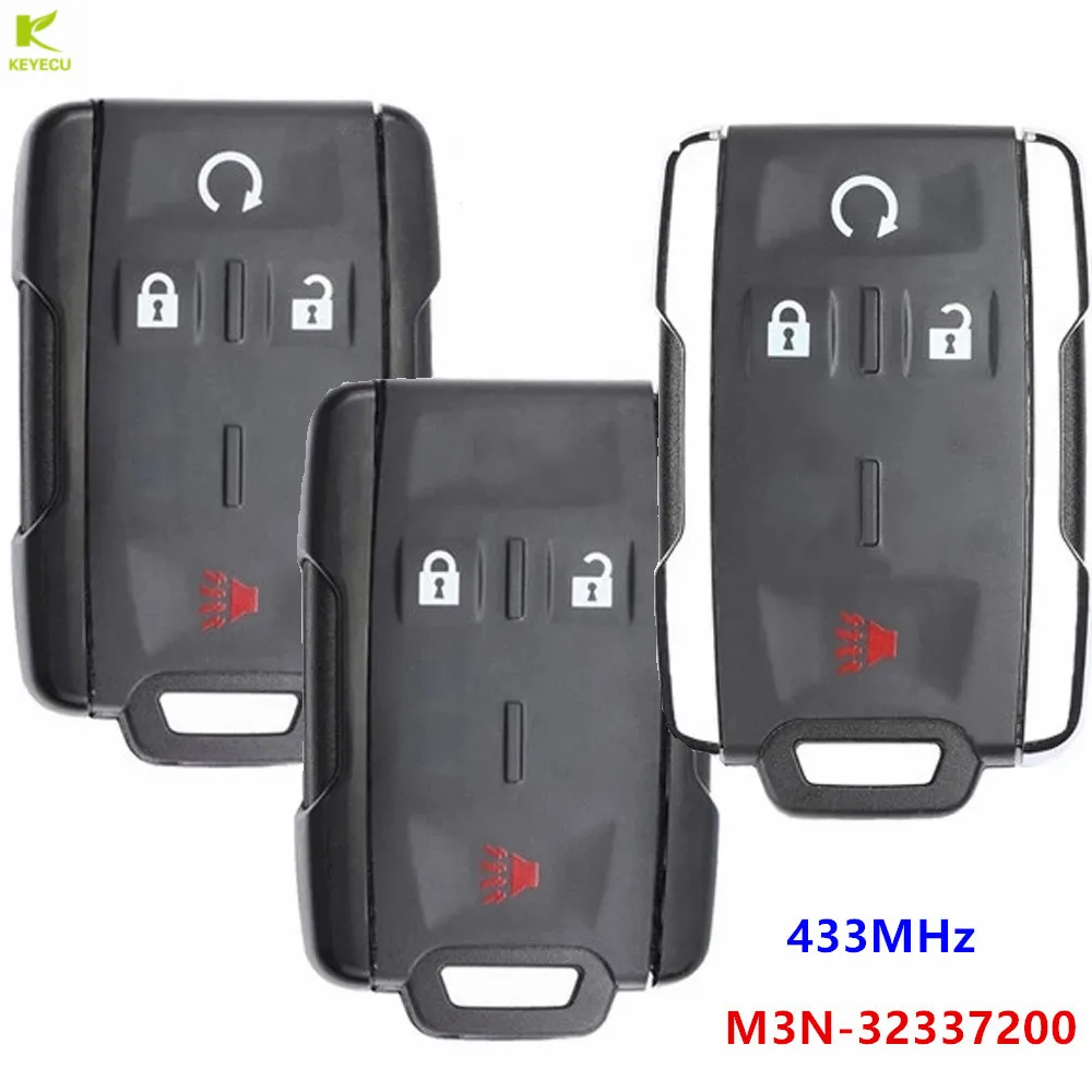 

KEYECU Replacement Keyless Remote Control fob 433MHz for Chevrolet Silverado , for GMC Sierra 2019 2020 FCC ID: M3N-32337200