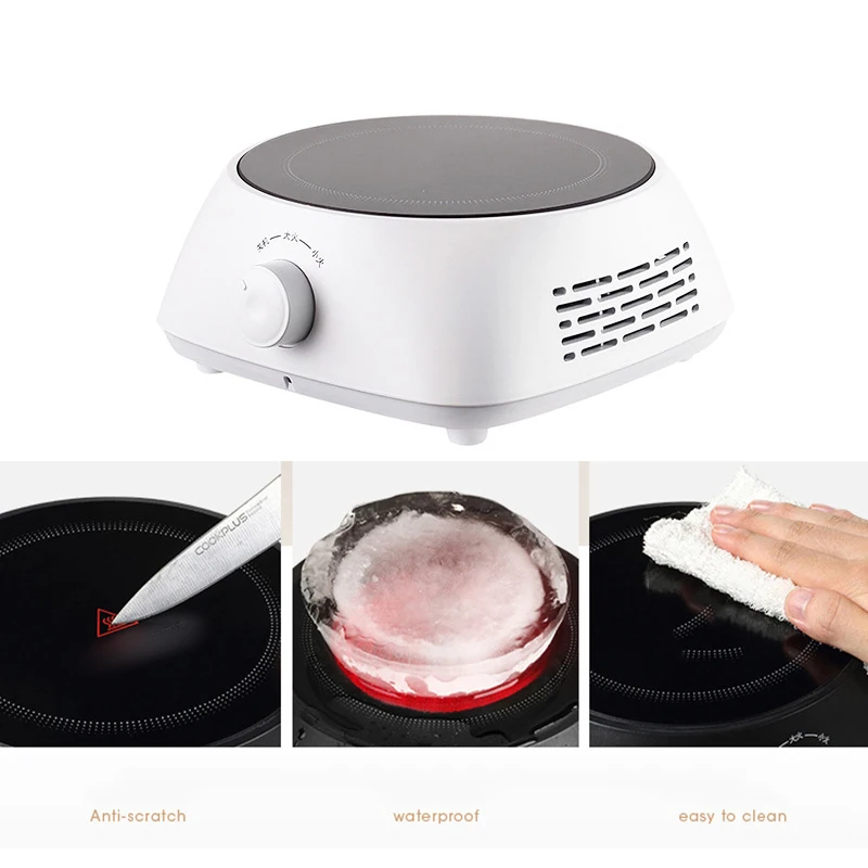 Mini Electric Stove Oven Cooker Hot Plate Multifunctional Cooking Plate Heating Plate Heating Coffee Tea Milk Office Home 220V