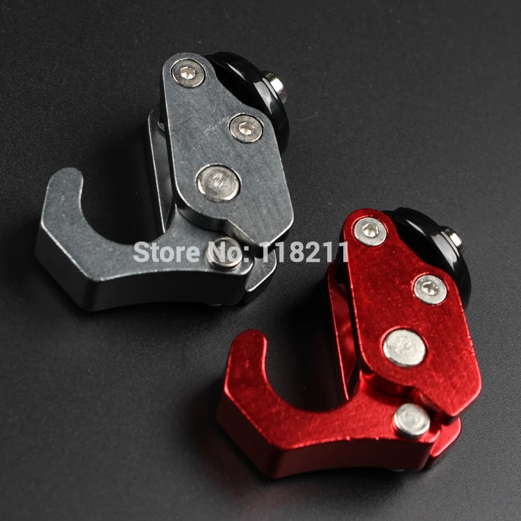 CNC Alloy Motorbike Scooter Motorcycle Hook Hanger Helmet Bag Gadget Glove Eagle Claw Hook Bottle Carry Holder ATV Purple