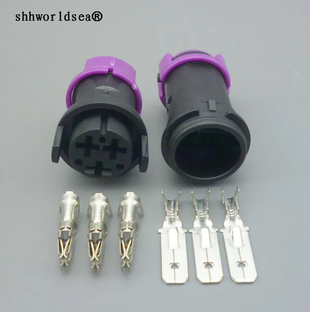 

worldgolden 3pin 6.3mm 3pin male female auto housing plug 813972928 813971987 wire harness connector 813 972 928 813 971 987