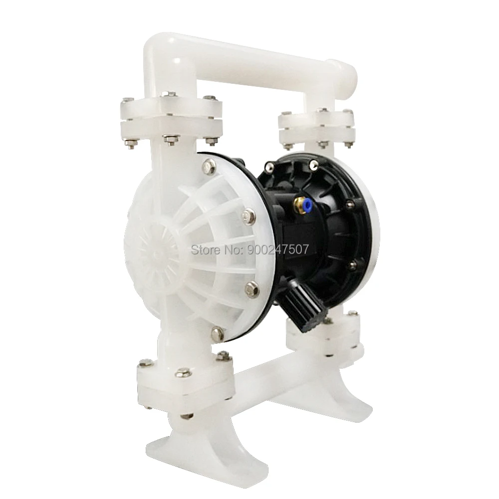 Bomba de Diafragma Duplo Pneumático Opcional para Tratamento de Água Industrial Química Borracha pp 100l Min 58.5gpm