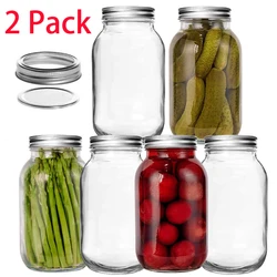 750ML  Mason Jars with Lids Canning Jars for Meal Prep Food Storage Drinking Overnight Oats Jelly Dry Food Spices Salads Yogurt