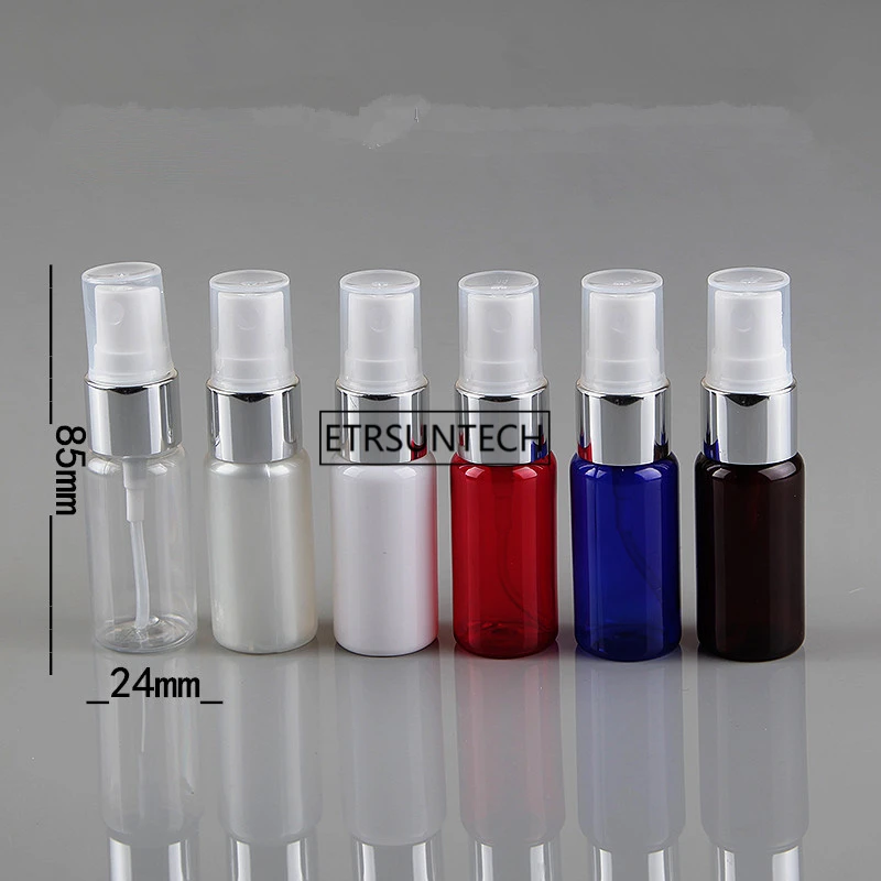 200pcs Spray Bottles 15ML Perfume Atomizer Empty Cosmetic Containers PET Portable Aftershave Makeup Travel F3409