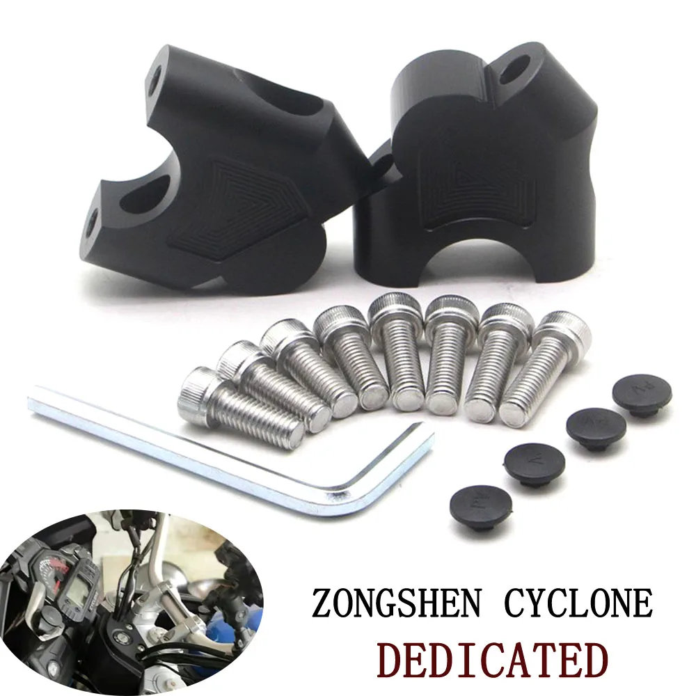 

For ZongShen Cyclone RX3S RX4 RX3 RE3 Handlebar Heighten Move back Riser Bar Mount Handle Clamp Cyclone RX4 RX3 RX3S RE3