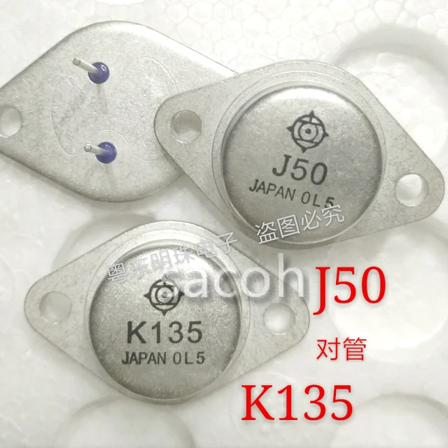 New Original 1Pair(2PCS) 2SK135 K135 + 2SJ50 J50 OR 2SK134 + 2SJ49 OR  2SK133 + 2SJ48 TO-3 160V 7A Completementary Power MOSFET