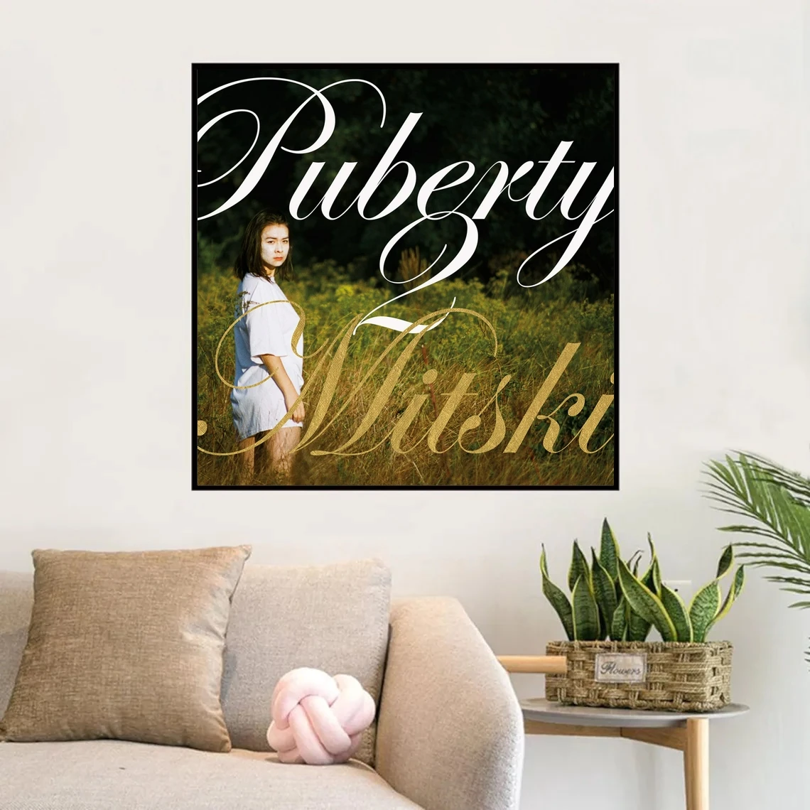 Mitski Posters  Puberty 2 Rap Music Album Poster Prints Art Canvas Painting Wall Living Room Home Decor (No Frame)