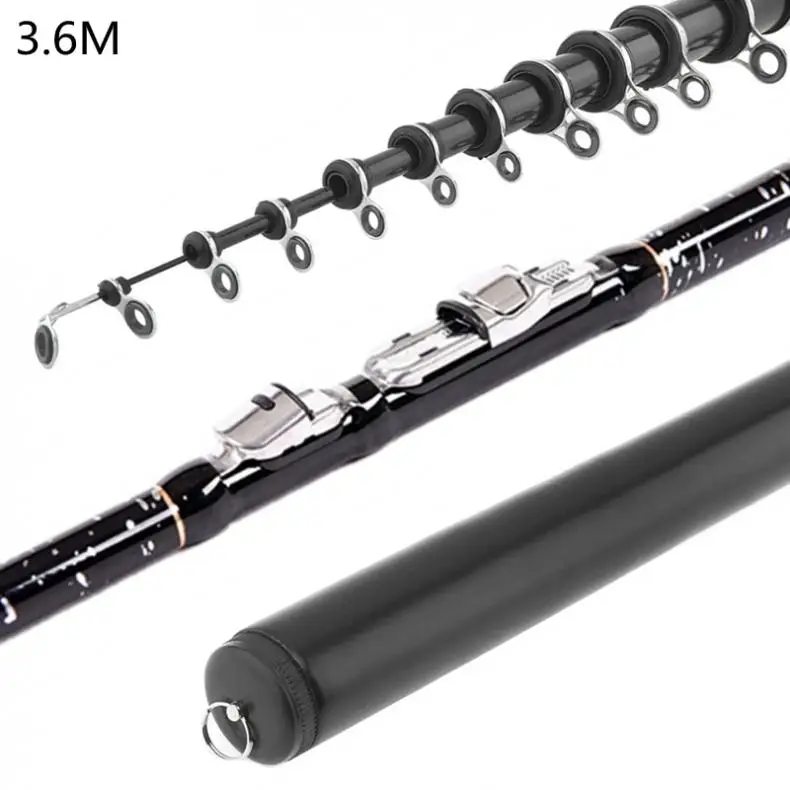 

Fishing Rods 3.6m Telescopic Rock Carp Fishing Rod 11 Section Ultra Short Carbon Fiber Surf Spinning Pole