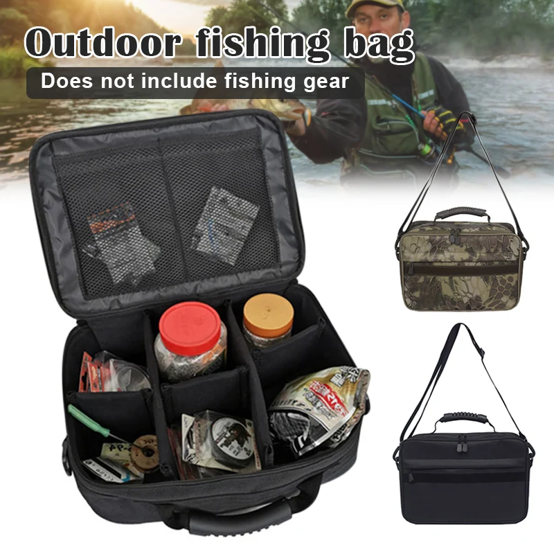 Fishing Reel Gear Bag Oxford Fishing Tackle Bag Portable Waterproof Organizer Storage for Spinning Baitcasting Fly Reels New