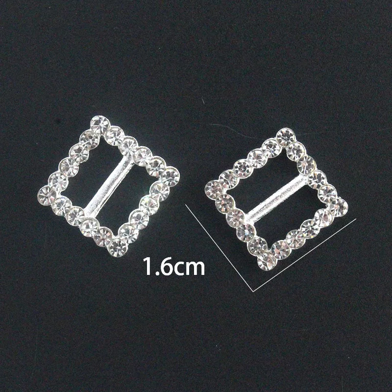 20Pcs Metal Buckles With Rhinestone For Bikini Bra Decoration Diy Belt Rings Sewing Bag Accessories bra rings and sliders strap