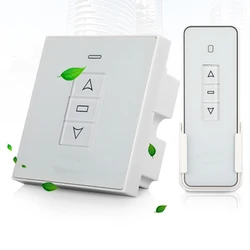 Commutateur d'ouverture de fenêtre avec télécommande, contrôleur de moteur AC ou DC, prise en charge du capteur de vent de pluie, WiFi Tuya Smart Home, 433Mhz