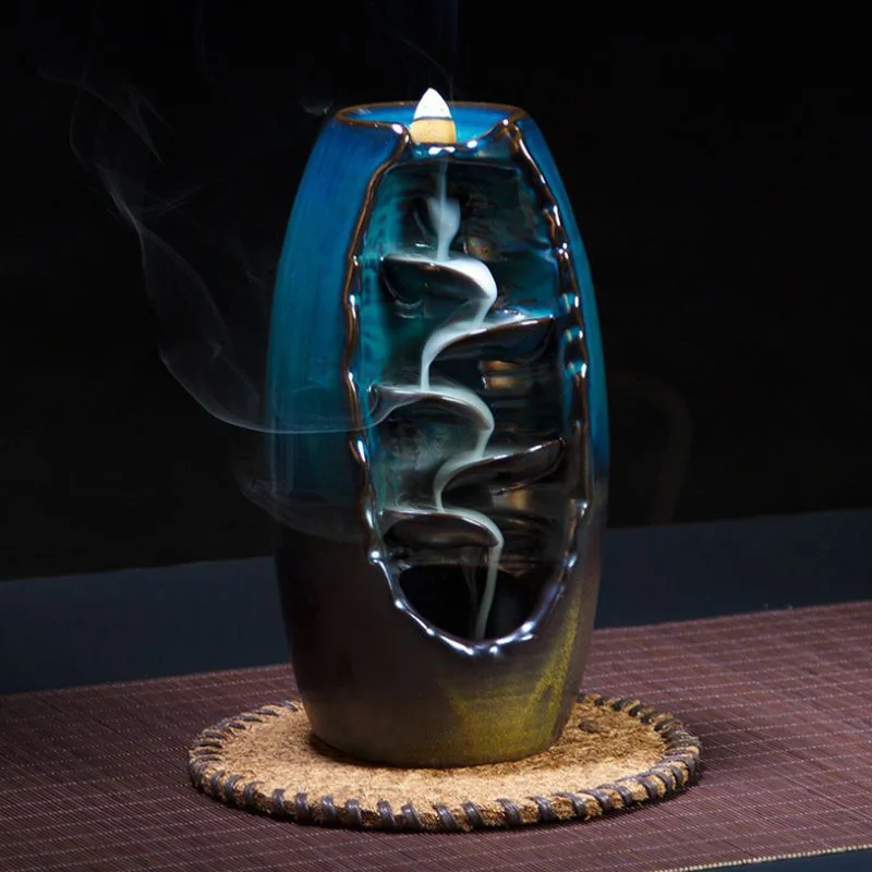 Backflow incense burner ceramic incense burner smoked sandalwood supplies home crafts ornaments around the source