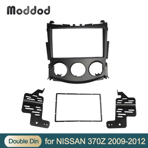 Imagen 1 del producto Panel estéreo para salpicadero de coche, Kit de instalación de marco de bisel, 2 Din, para NISSAN 370Z, 2009-2012