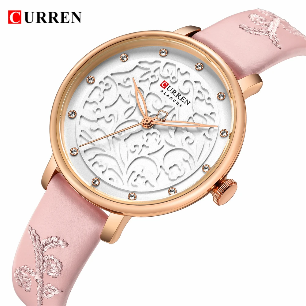 Ladies CURREN Simple Fashion Casual Clock Stainless Steel Quartz Waterproof Watch Relogio Feminino