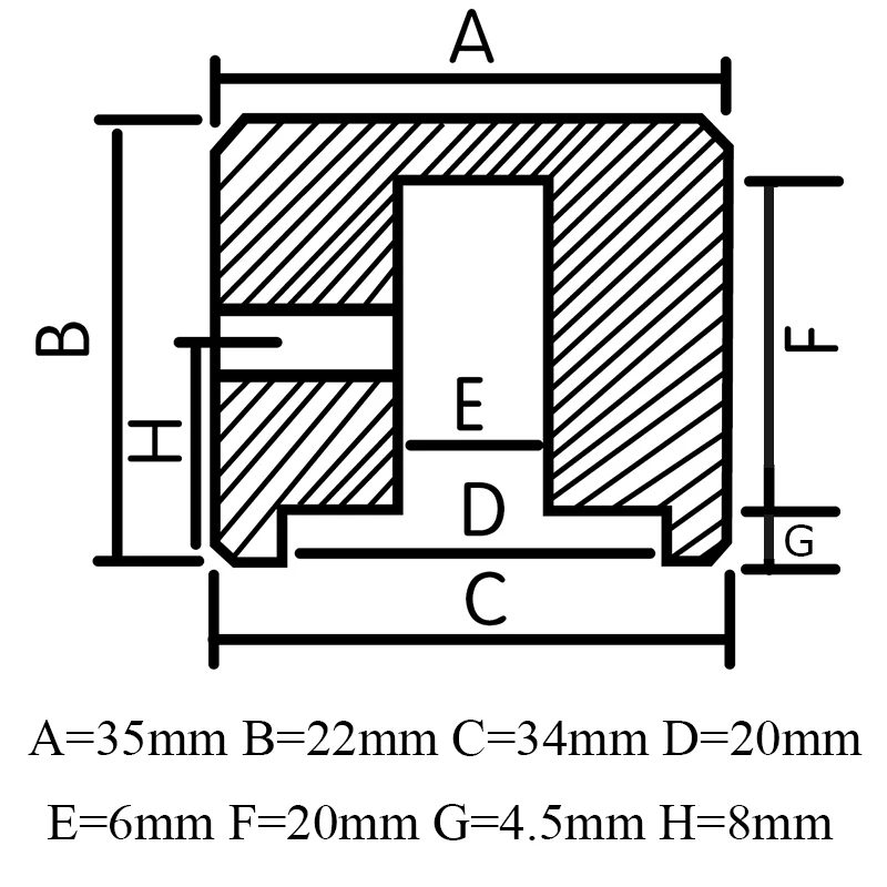 1pc HIFI Audio AMP Aluminum Volume knob Amplifier Potentiometer Knob Handle Diameter 35mm Height 22mm