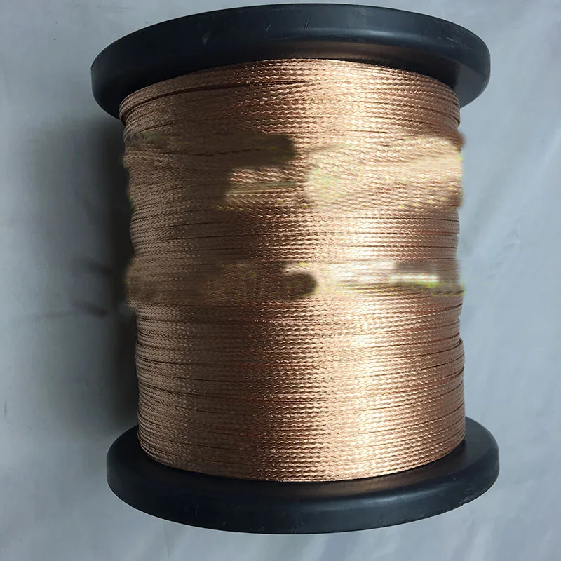 10M 3MM Single layer bare copper braid cable Sleeve Heat sink copper Shield tube Suction line Remove tin sleeve