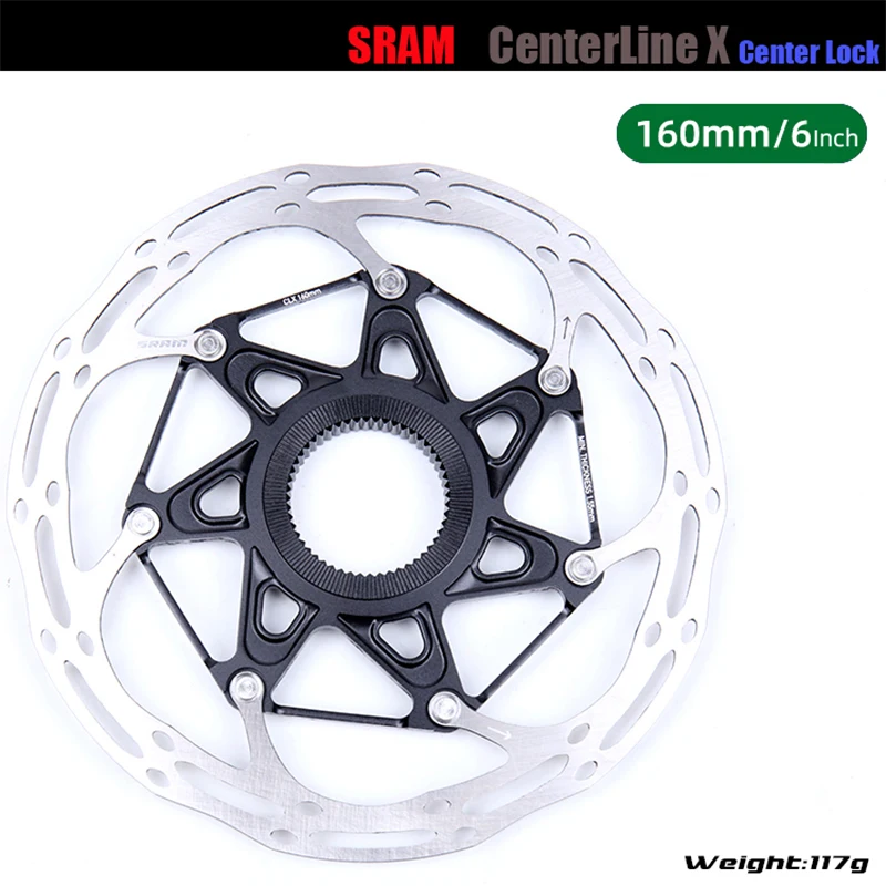 SRAM CenterLine Disc Brake Rotor Center Lock 200mm 180mm 160mm 140mm Center Line Discs Rotors Without Lockring