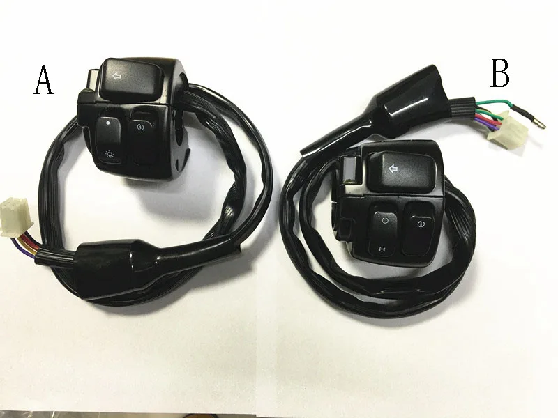 Right switch assy for Keeway Superlight K-Light 125 150 200  Bigboy 6 wires Plug since year 2012 without time delay 30 seconds