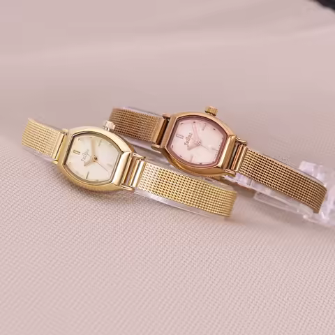 Mini Lady Women's Watch Japan Quartz Fashion Hours Dress Bracelet Simple Stainless Steel Strap Girl‘s Birthday Gift Julius Box