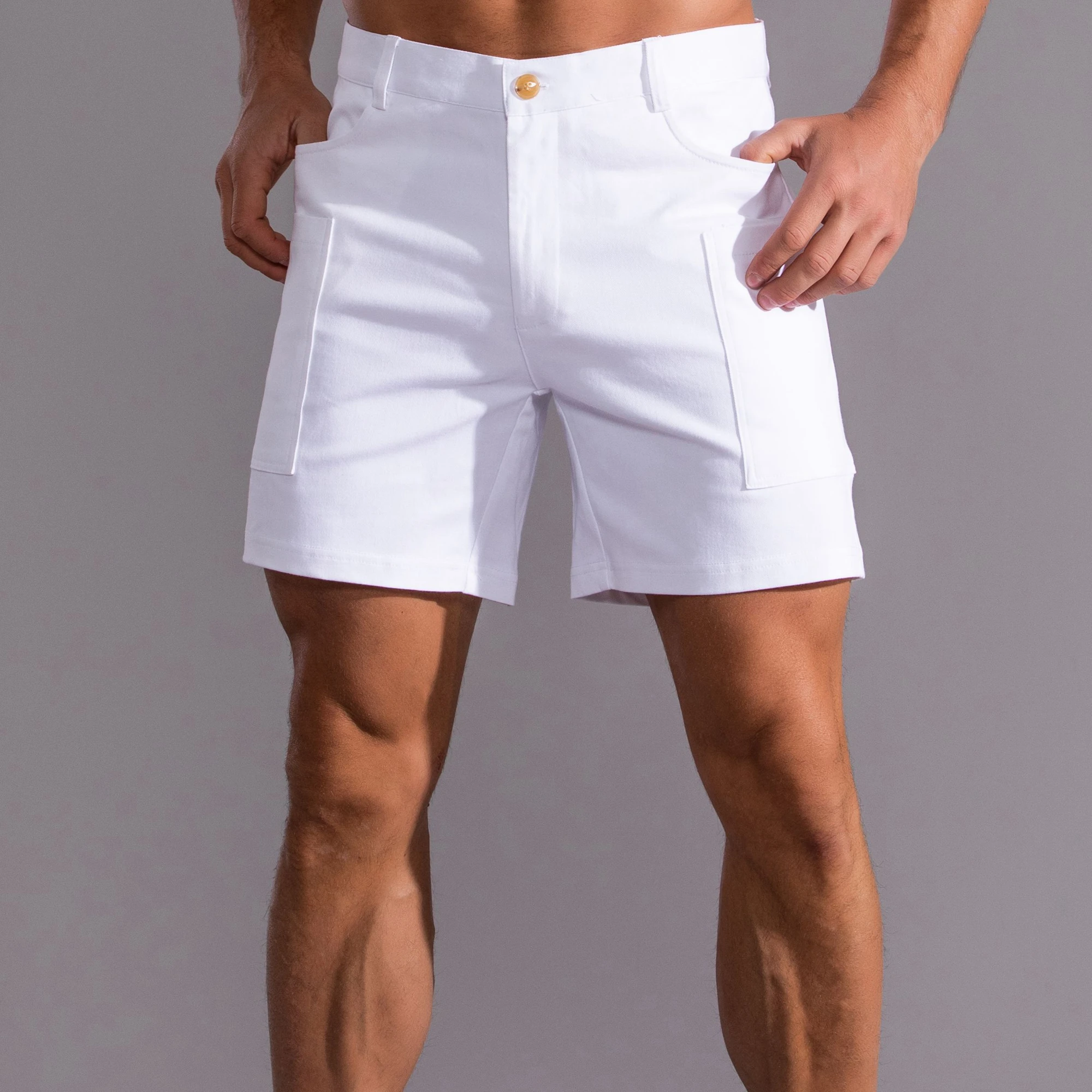 Short Décontracté à Quatre Poches pour Homme, Nouvelle Collection d\'Été