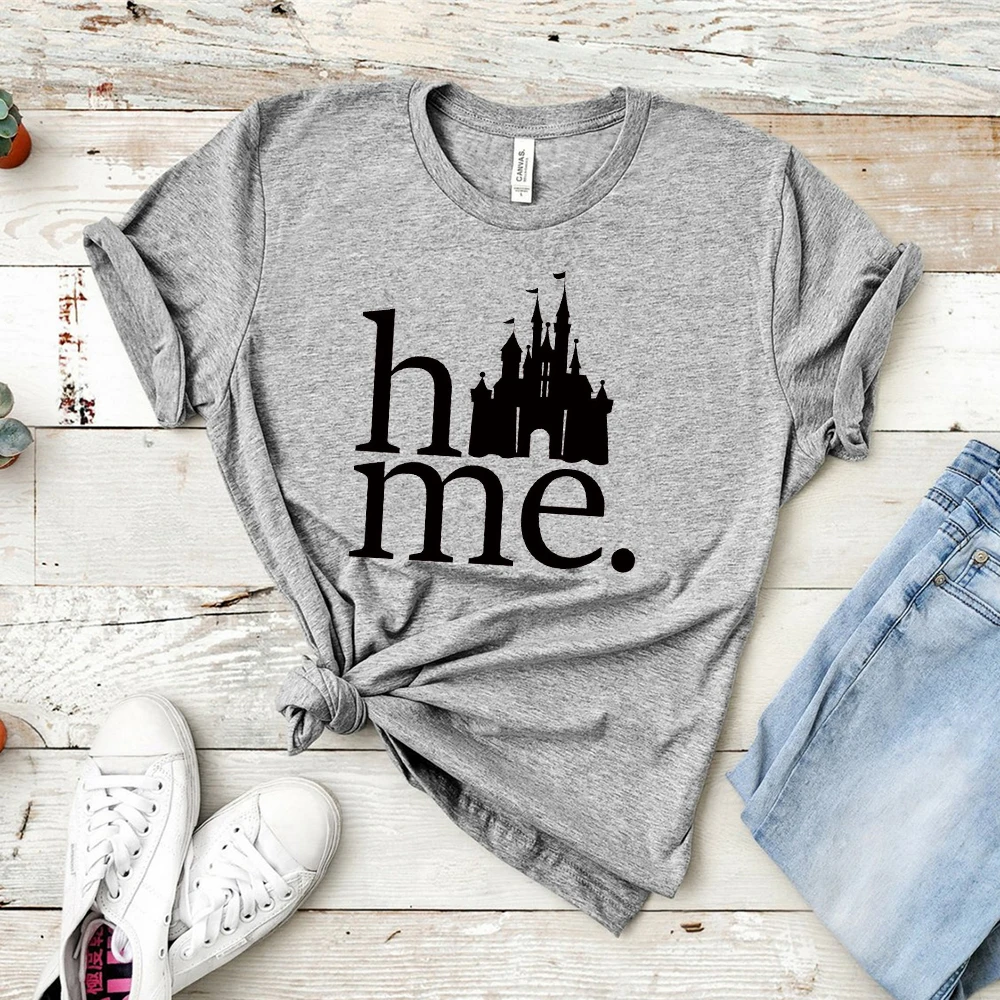 New Arrival Home Castle T-Shirt Unsex Castle Logo Shirt Cute Matching Couples Tees Family tshirt Tumblr shirts