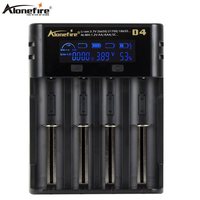 Alonefire D4 Smart Charger 18650 26650 21700 Battery LCD Screen Display USB 4 slots Charging AA AAA Intelligent 2A Fast Charger