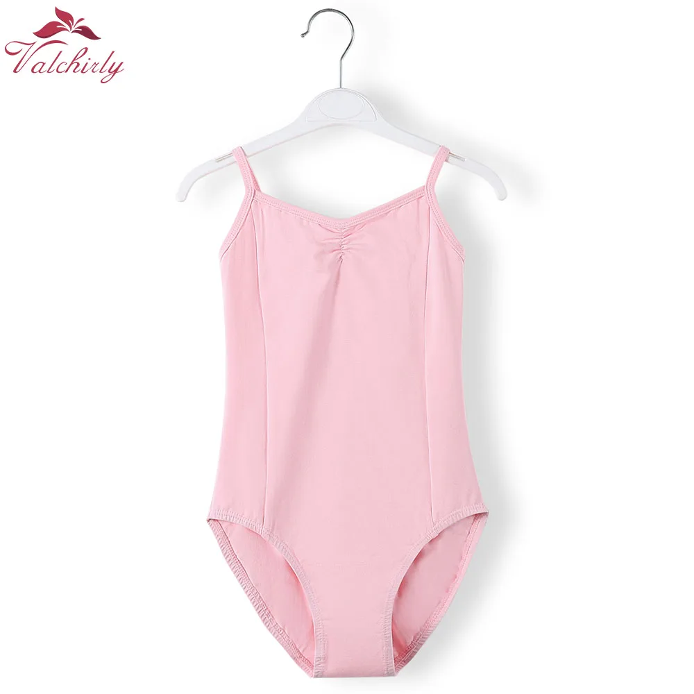 สาวใหม่Camisoleบัลเล่ต์Leotard Dancewearผ้าฝ้ายยิมนาสติกLeotard Strap Ballet Leotardชุด