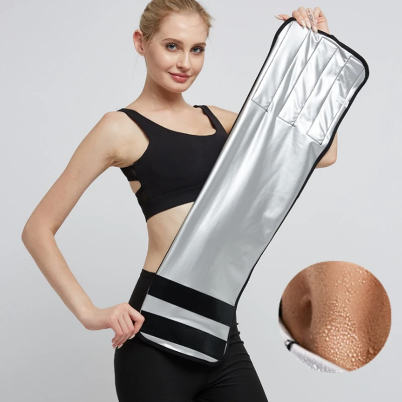 

Women Silver Coating Thermo Sweat Waist Sauna Body Shapers Trainer Slimming Fitness Shapewear modeling belt