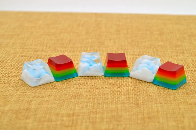 1pc handmade harz schlüssel kappe über wolken R4 höhe ESC