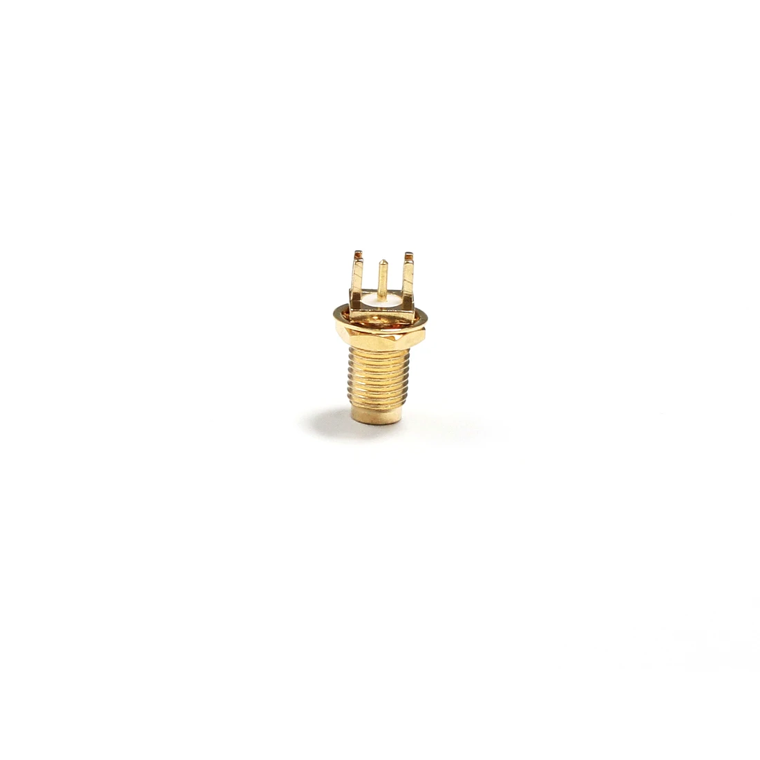 1pc RP-SMA Female Jack Nut RF Coax Connector  end launch PCB  Straight  Goldplated  NEW wholesale