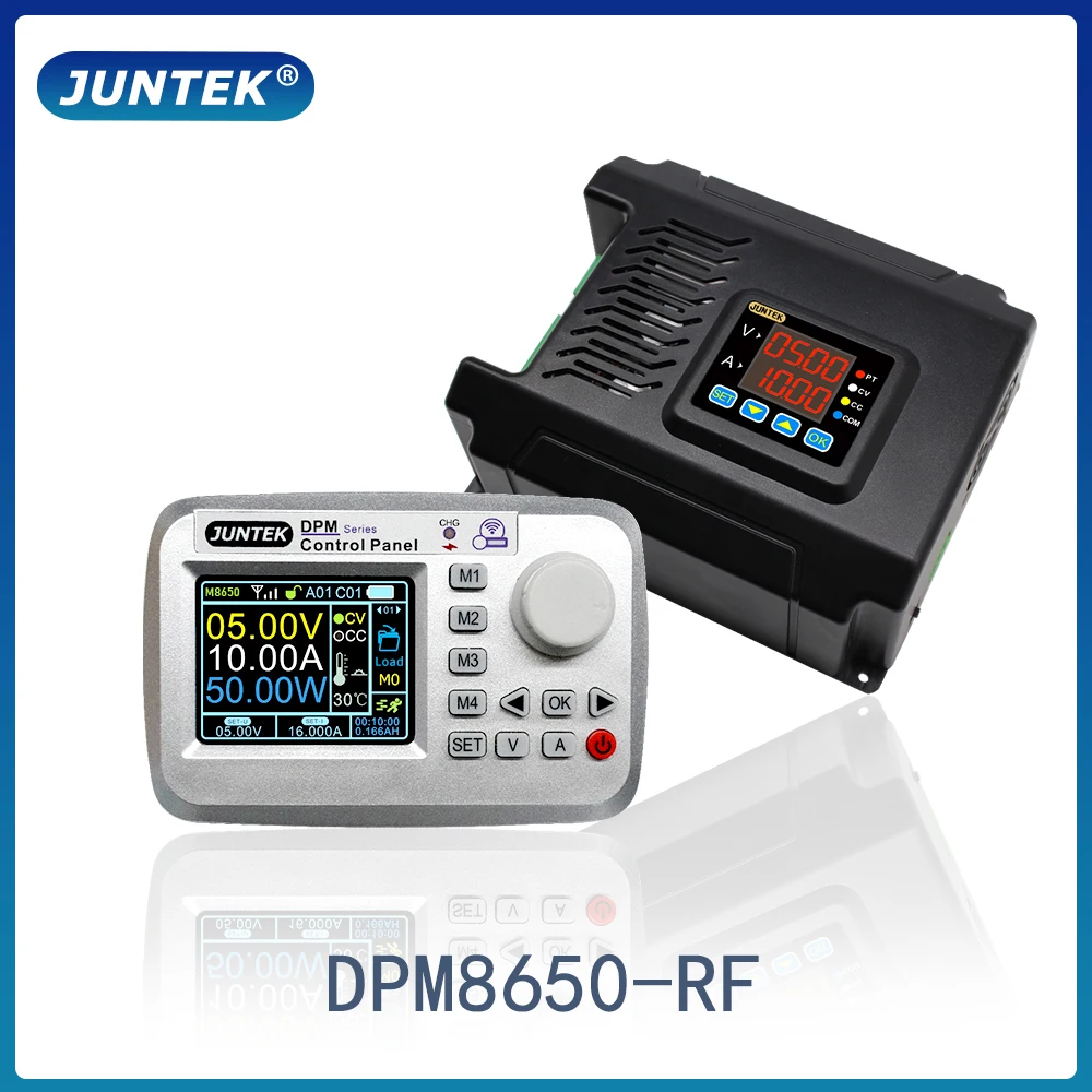 Juntek-digital Ajustável dc Fonte de Alimentação de Tensão Buck Converter Controle Remoto Programável Step Down Dpm8650-rf 60v50a