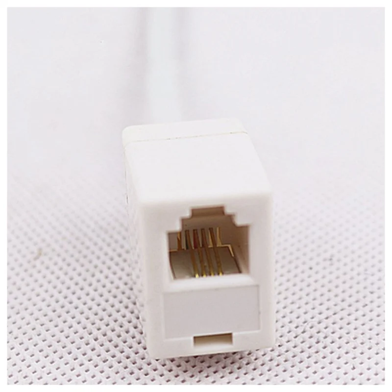 2 socket 8P4C / RJ45 male RJ11 6P4C to female M / F Adapter telephone Ethernet