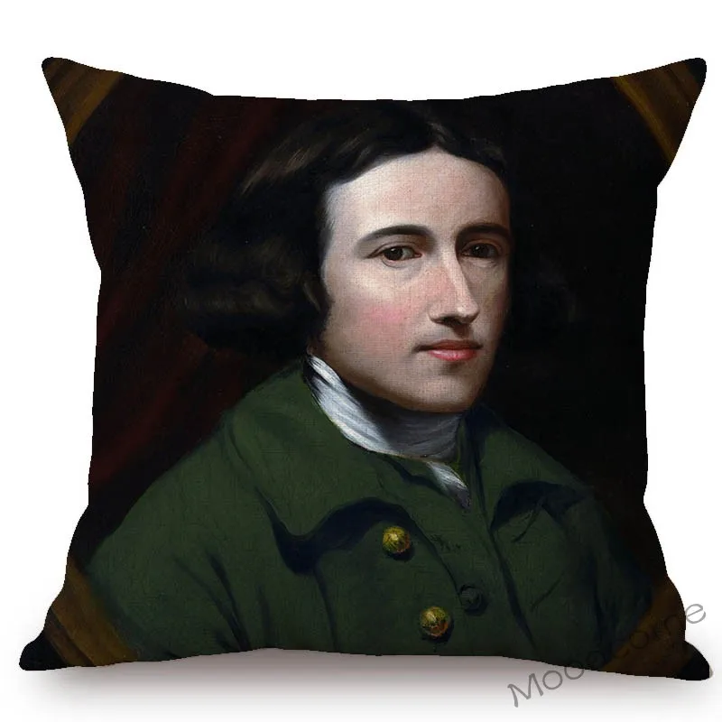 Funda de almohada decorativa para sofá, pintura al óleo de fama mundial barroca de Benjamin West, arte de pared, escenas históricas, galería, funda de cojín artística