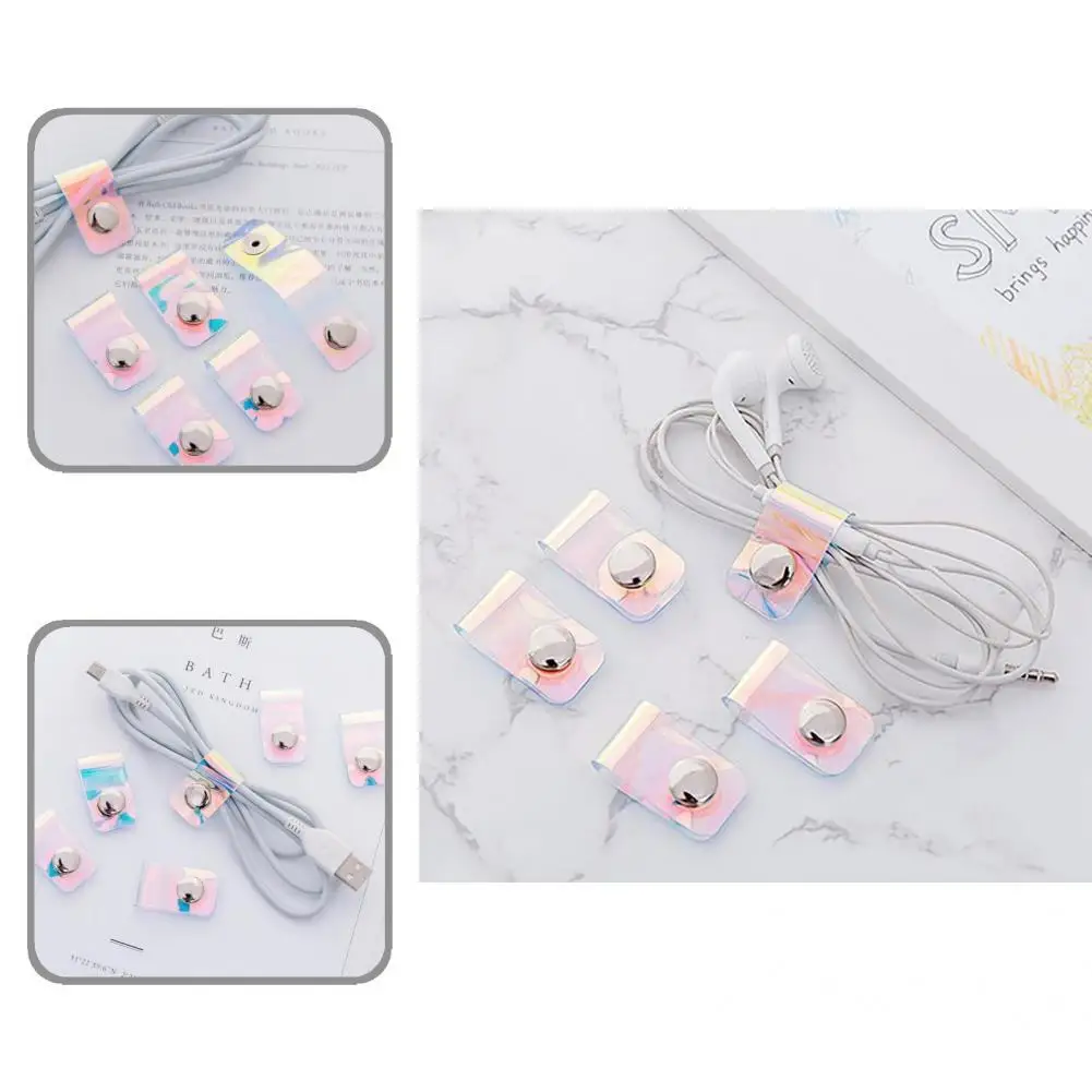 Manajer Kabel Laser Klip Kabel PVC Tahan Lama Menjaga Rapi Manajer Kabel Data Pengisian Daya Praktis