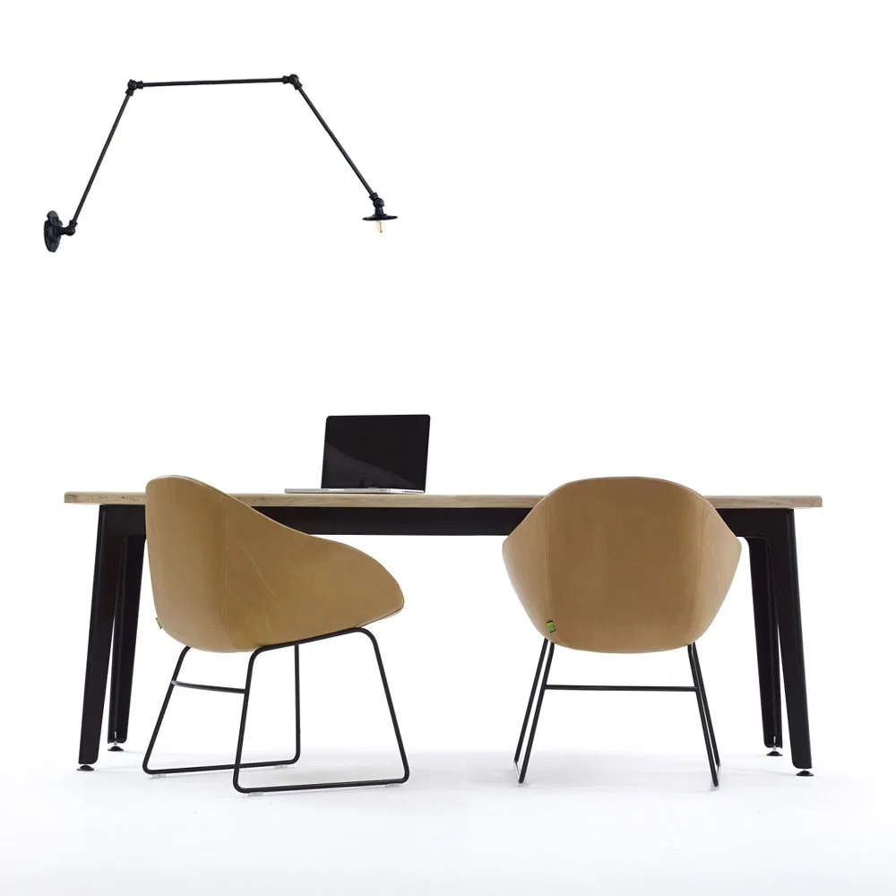 Long Swing Arm Wall Light Adjustable Joint Loft Foldable Arms American Iron Black Wall Lamp Vintage Bedroom Study Reading Lamps