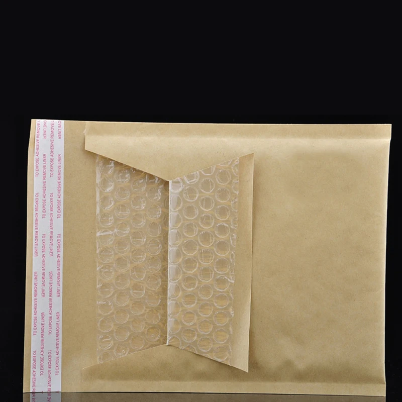 50 Stuks Natuurlijke Kraftpapier Bubble Envelop Self Seal Verzending Mailing Postal Koerier Verpakking Zak Waterdichte Bubble Mailers