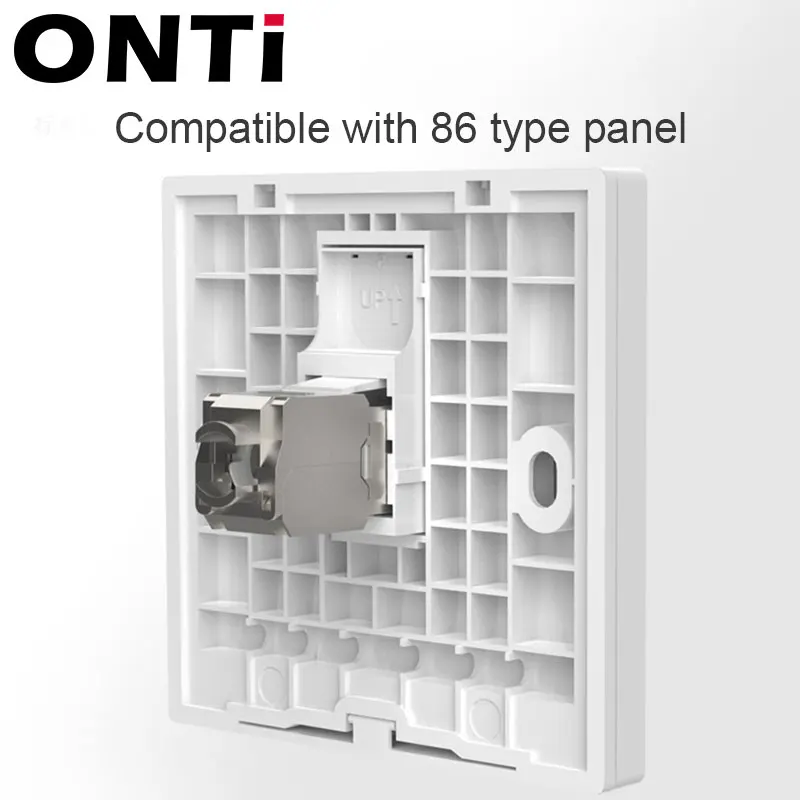 ONTi RJ45 CAT8 Tool-Less STP Shielded Keystone Jack Module,Self-Locking Cat7 CAT6A CAT6 CAT5E Zinc Alloy Network Coupler Adapter