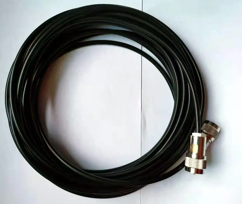 50-5 RF Pure copper cord with N-N connector  for FM Antenna Feeder Cable 20 Meters For Short wave SW radio Transmitter